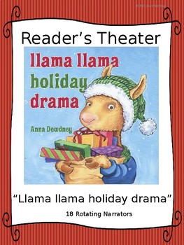 Preview of Reader's Theater for Llama Llama Holiday Drama by Anna Dewdney