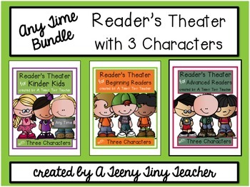 Preview of Reader's Theater with 3 Characters {Any Time Bundle}