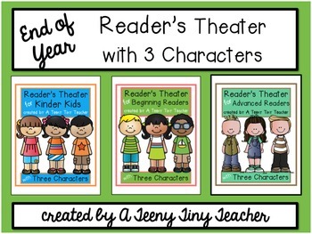 Preview of Reader's Theater with 3 Characters {End of Year Bundle}