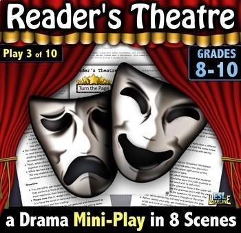 Preview of Readers Theater Script, Reading Strategies & Passive Voice Grammar Practice