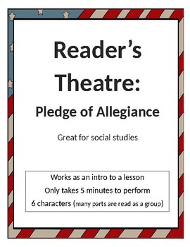 Preview of Reader's Theatre: Pledge of Allegiance (social studies)