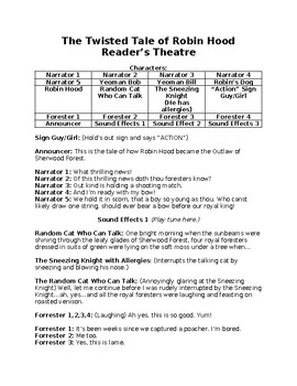 Preview of Reader's Theatre (Satire) for Robin Hood