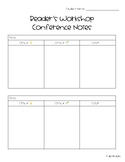 Reader's Workshop Conference Notes (2 versions)