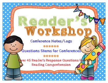 Preview of Reader's Workshop Conferring Notes & Response Journal Questions Upper Elementary