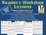 Reader's Workshop Mini Lessons- Packet 3 Procedures, Strat