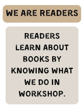Preview of Reader's Workshop Teaching Points- Kindergarten/1st Grade in Reggio Emilia