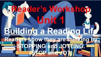 Preview of Reader's Workshop Unit 1 Stop and Jots