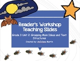 Reader's Workshop Unit 2 Grasping Main Ideas Grade 3 Slide