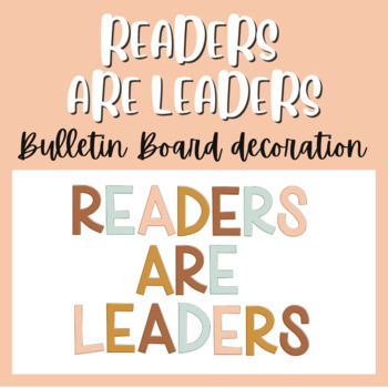 Preview of Readers Are Leaders Bulletin Board Letters