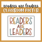 Readers Are Leaders Classroom Poster