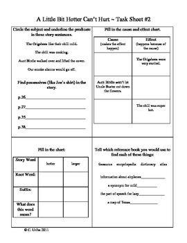 Reader's Library Activity Sheets Bundle ~ 3rd Grade ~ Theme 6 by