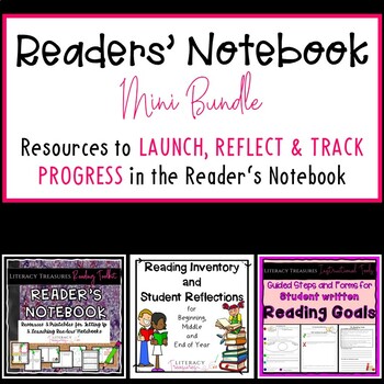 Preview of Readers' Notebook Bundle: Resources to Get Started, Reflect & Set Goals