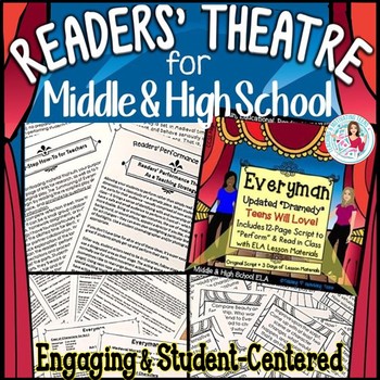 Preview of Reader's Theater Script "Everyman" + Lessons Middle & High School