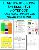 Reader's Response Interactive Notebook (Google Doc Formatt