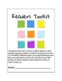 Readers Response/Stop and Jot ToolKit!