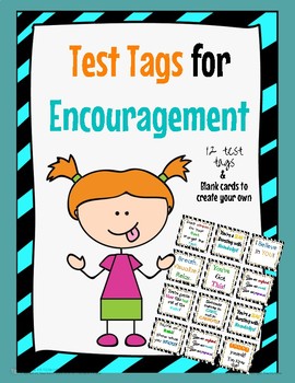 Preview of Test And Motivate - Tags for Encouragement