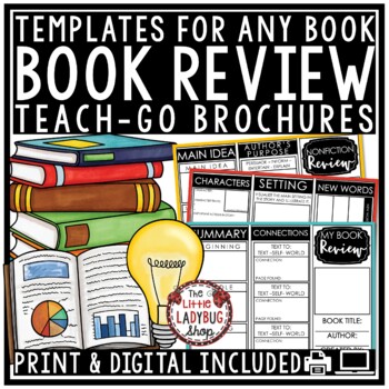 Preview of Book Review Report Template Nonfiction, Fiction Reading Response Activity