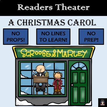 Preview of Readers Theater - A Christmas Carol Script  (NO PREP)