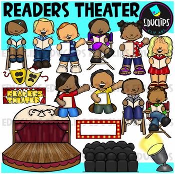 Preview of Readers Theater Clip Art Set {Educlips Clipart}