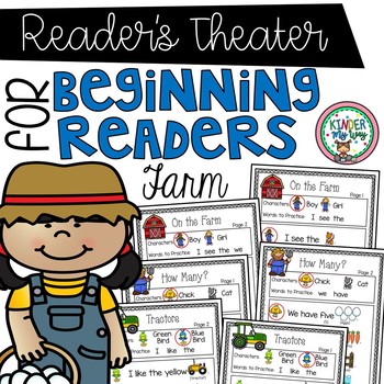 Preview of Readers Theater - Farm | Fluency Practice Kindergarten | Partner Plays