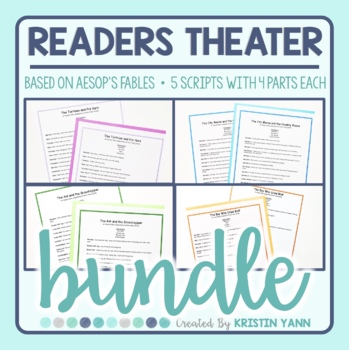 Preview of Readers Theater Bundle - 5 Scripts Based on Aesop's Fables