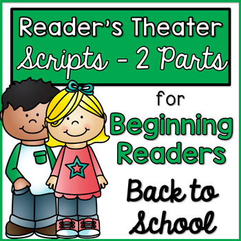 Preview of Reader's Theater Scripts for Beginning Readers {Back to School}