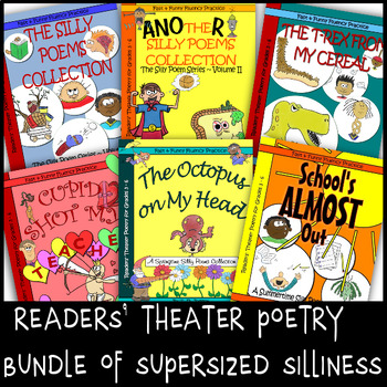 Preview of Funny Readers' Theater Poetry Scripts Mega Bundle: Poems & Vocab: Grades 3 4 5 6