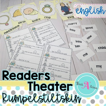 Preview of Readers Theater: Rumpelstiltskin with visual script | Freebie