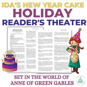 Preview of Readers Theater Script | Ida's New Year Cake | Holiday Short Story Unit