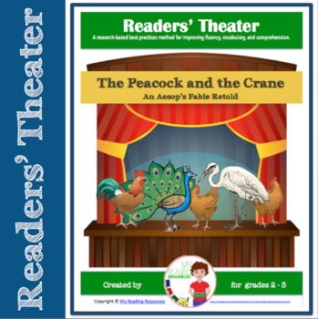 Preview of Readers Theater Script: The Peacock and the Crane Aesop's Fable
