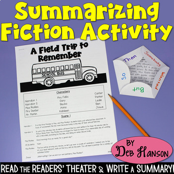 Preview of Summarizing Fiction Activity with a Readers' Theater Script