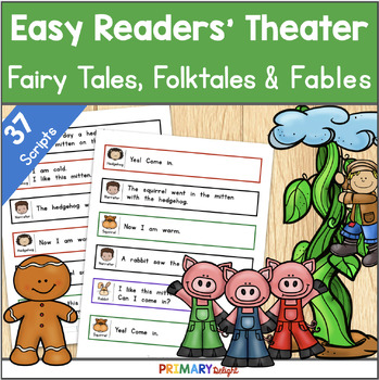 Preview of First Grade Readers Theater Set - 37 Readers' Theater Scripts Fables & Folktales