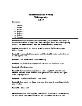 Reader's Theater- Writing-Sumerian Achievements by New Learning