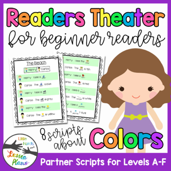 Preview of Readers Theater for Beginners!  Partner Scripts About Colors With Picture Clues