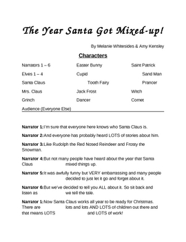 Preview of The Year Santa Got Mixed Up! - Readers Theater for the Entire Class