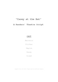 Readers' Theatre: Casey at the Bat full unit