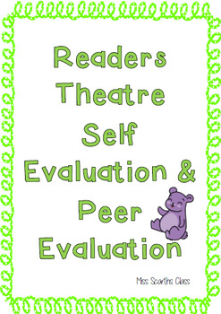 Preview of Readers Theatre Peer & Self Evaluations