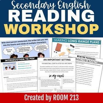 Preview of Reading workshop bundle for middle or high school reader's workshop