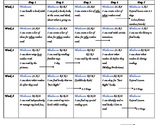 Reader's Workshop Kindergarten Mini Lesson Calendars Units 1-4