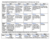 Reader's Workshop Kindergarten Mini Lesson Calendars Units 5-8