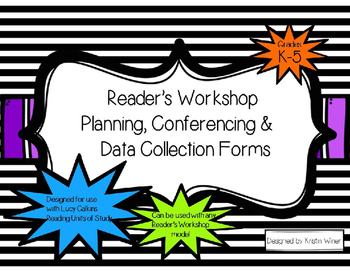 Preview of Readers Workshop Planning, Conferencing, Data Collection-reflects Lucy Calkins