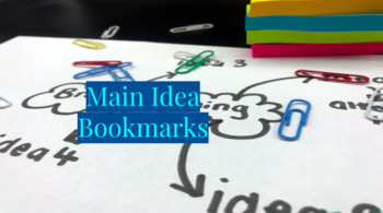Preview of Readers Workshop Reading Goal Bookmarks Main Idea