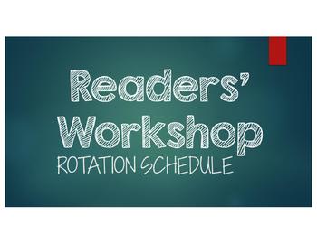 Preview of Readers' Workshop Rotation PowerPoint - CHALKBOARD