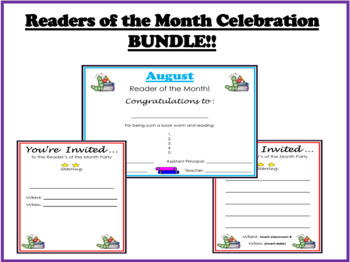 Preview of Readers of the Month Celebration BUNDLE!