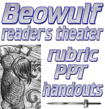 Preview of Readers theater script: Beowulf  (+ PPT, rubrics, more)