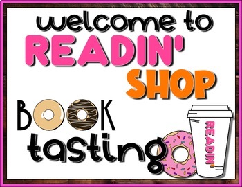 Preview of Readin Shop Book Tasting || Donut Shop Themed Classroom Decor