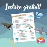 Reading: Les requins sauvent l'océan (in French).