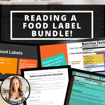 Preview of Reading A Food Label Bundle! [FACS, FCS]