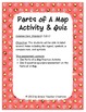 Parts of A Map Activity & Quiz by Drea's Teacher Creations | TpT