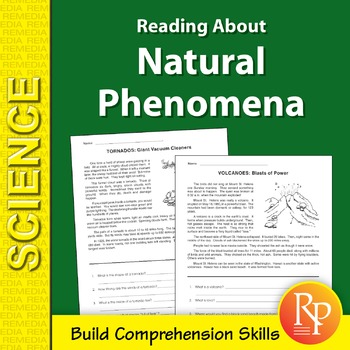 Preview of Reading About Natural Phenomena: Weather | Storms | Comprehension Activities